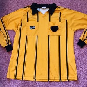 soccer referee jersey long sleeve size large